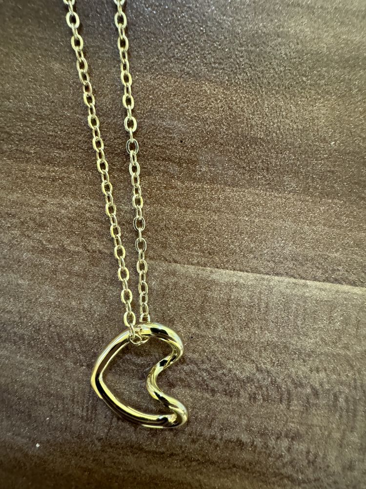 NOWE Lizas JEWELLERY Łańcuch SERCE + prezent Kolczyki NOWE