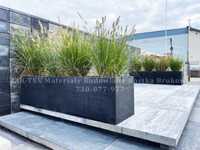 Donica betonowa ogrodowa JADAR 50x100x50 cm grafit, brąz, szara