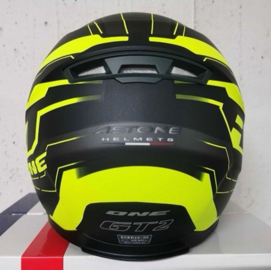 Capacete Astone GT2 Yellow / Black Matte ( XL )( NOVO )