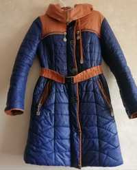 Куртка зимова пуховик курточка з поясом