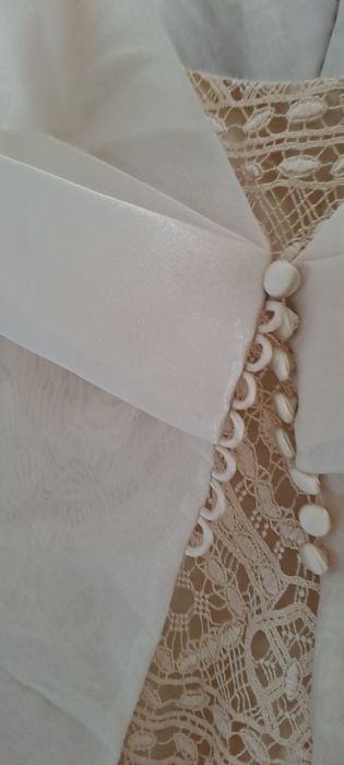 Vestido de Cerimónia com Abrigo em organza