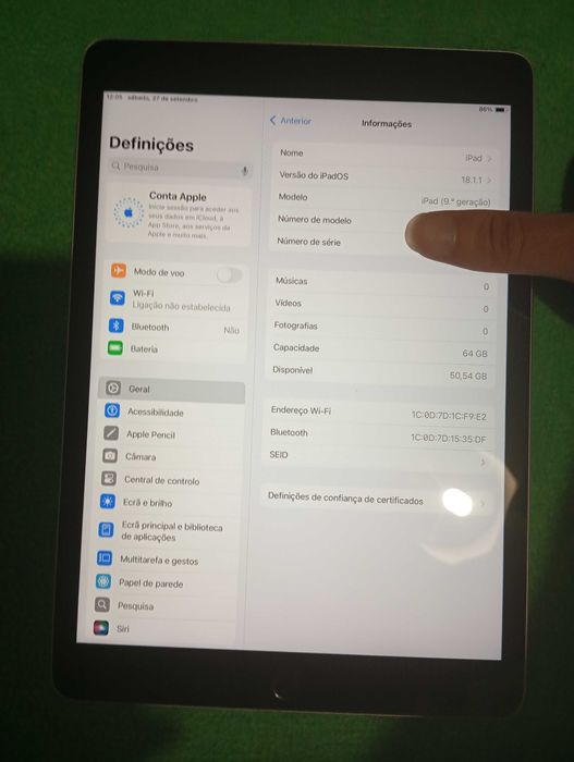 iPad 9 geração 64g semi novo TD original