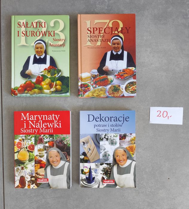 Zestaw książek kucharskich 4 sztuki