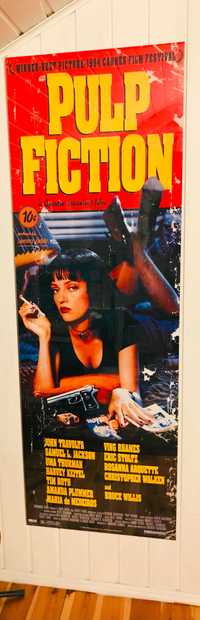 Plakat Pulp Fiction w antyramie Duży 158 cm x 53 cm