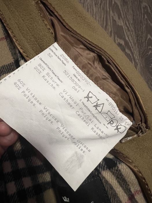 Чоловіче шерстяне пальто Burberry London Wool Cashmere Coat