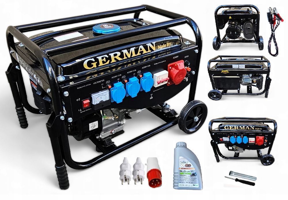 agregat prądotwórczy a8,5,2kw koła miedź prądu avr+ miedziany stojan g