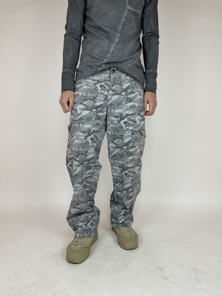 Камуфляжні штани AIRWALK CAMOUFLAGE cargo pants hip hop р. 34