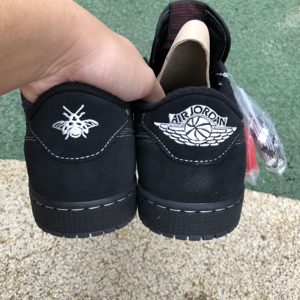 Кросівки Nike Air Jordan 1 Low Retro Travis Scott Black Phantom фантом