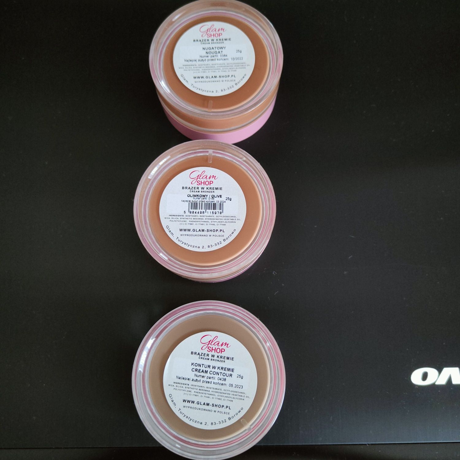 Cienie do oczu glamshop plus bronzery