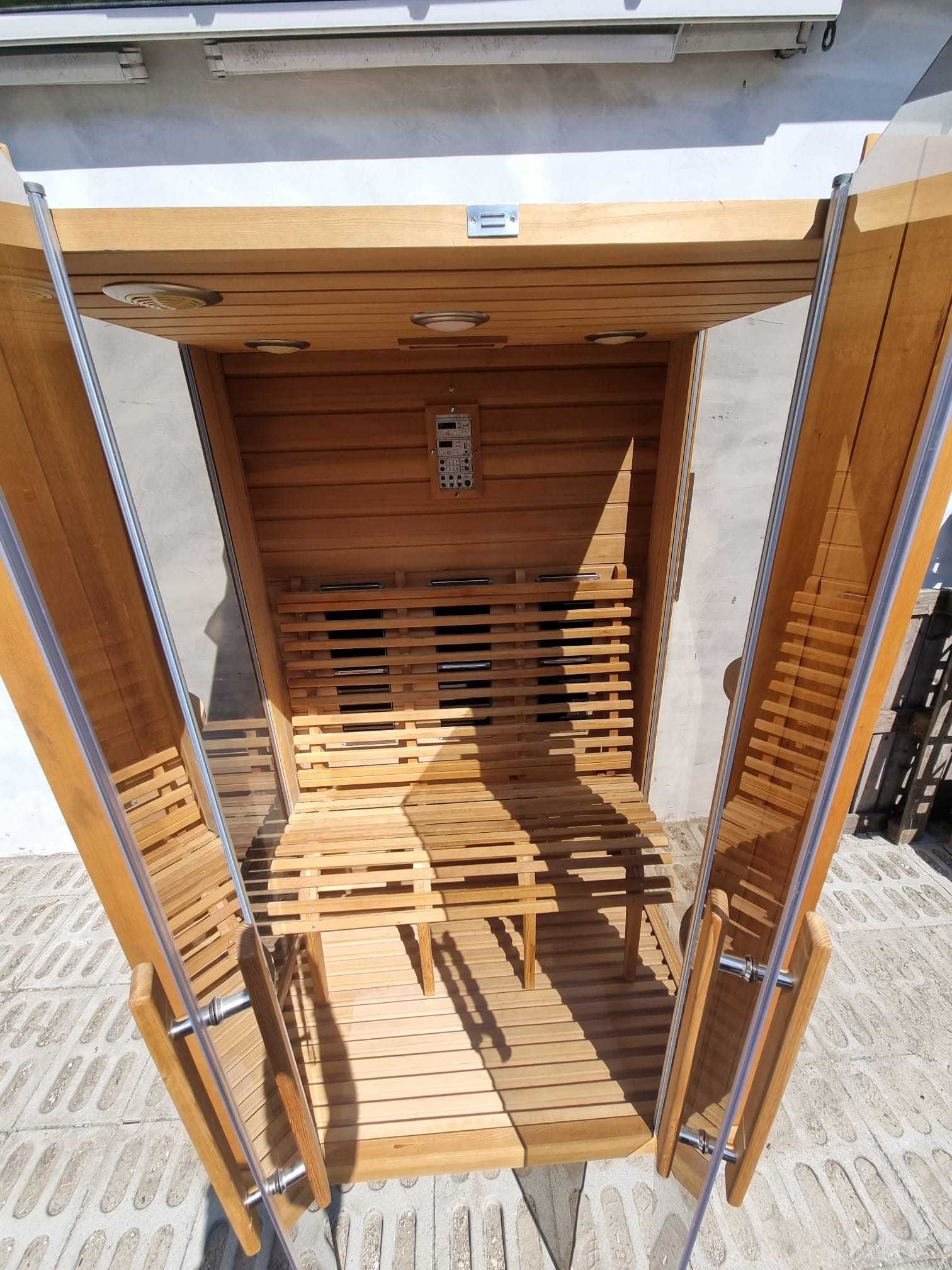 Sauna kabina na podczerwień infrared full spectrum 2os LED RADIO MP3