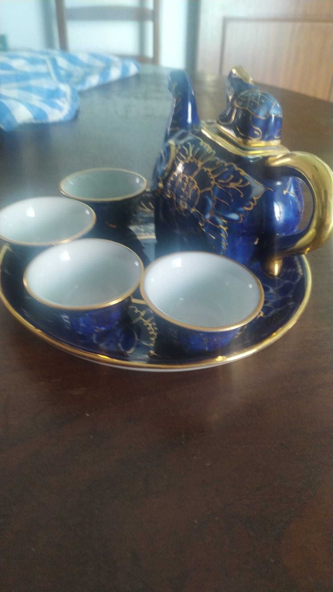 Conjunto de chá, porcelana, original da Tailândia