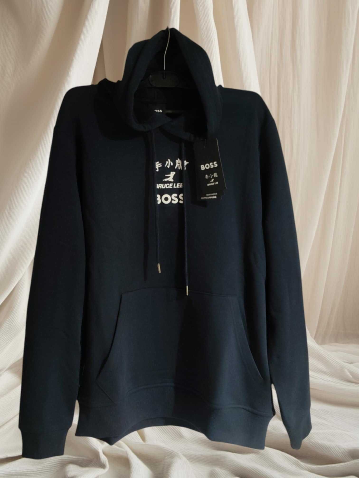 Nowa męska bluza granatowa Hugo Boss rozmiar L model Bruce Lee