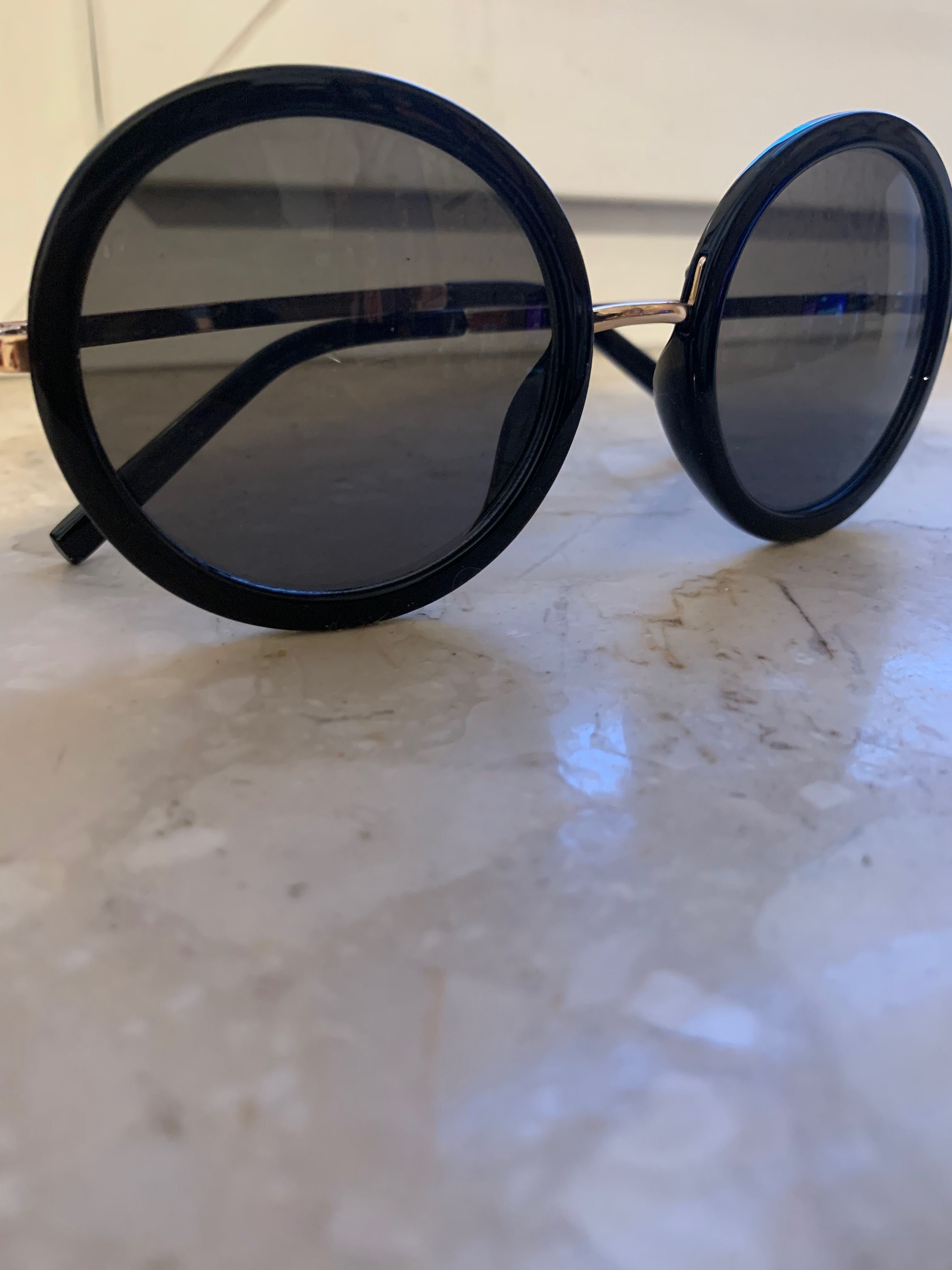 Okrągłe okulary przeciwsłoneczne nowe