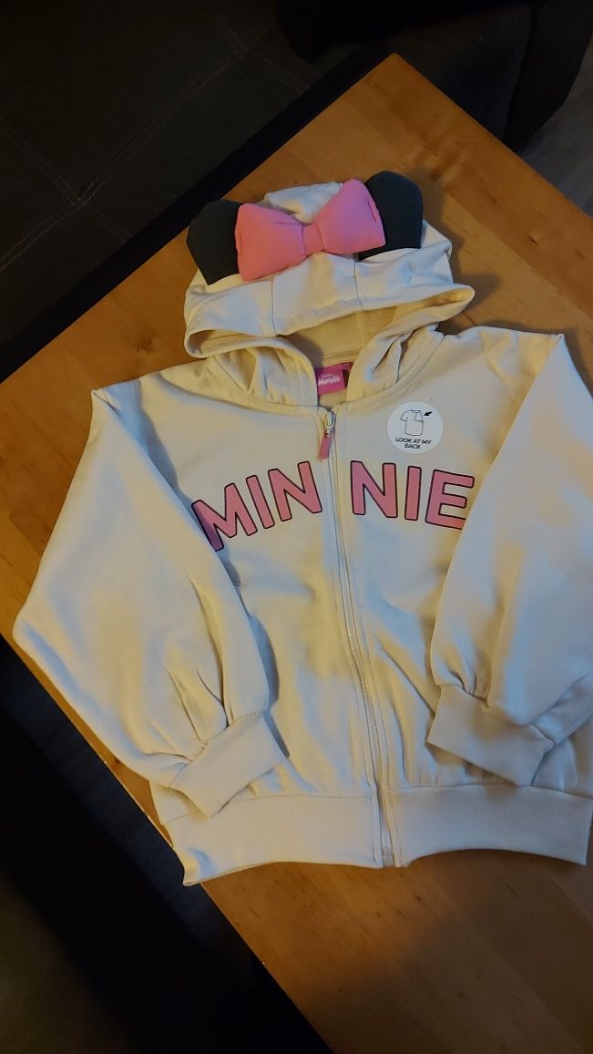 NOWA Bluza rozpinana dla dziewczynki Minnie Mouse 128