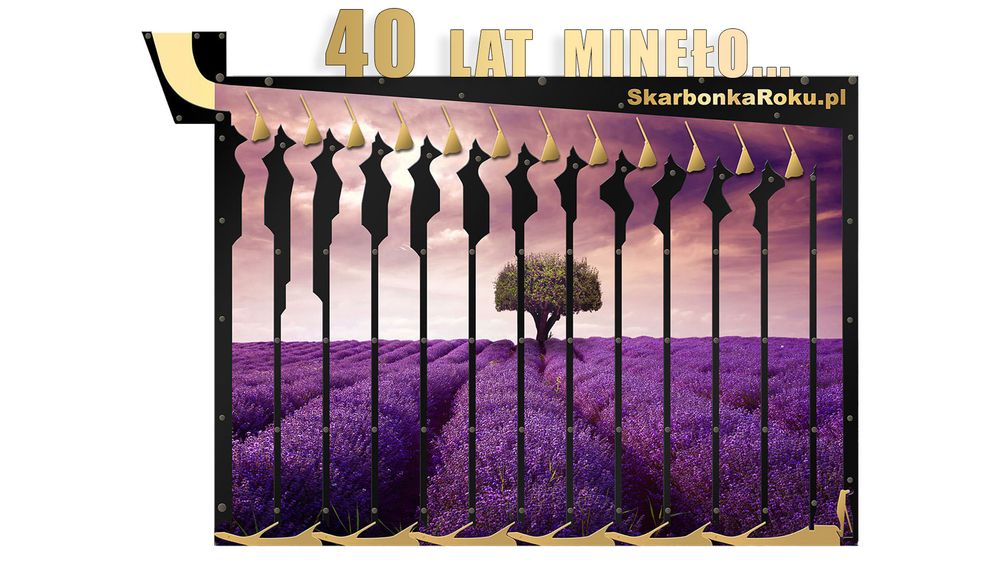 Skarbonka Ścienna na prezent | Prezent na 40 urodziny z napisem