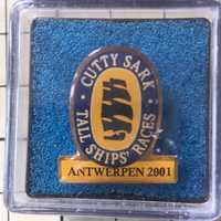 Wpinka pin znaczek z operacji żagiel 2001 w Antwerpii