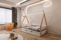 Łóżko tipi drewniane dla dziecka 160x80 montessori 160x90 180x80180x90