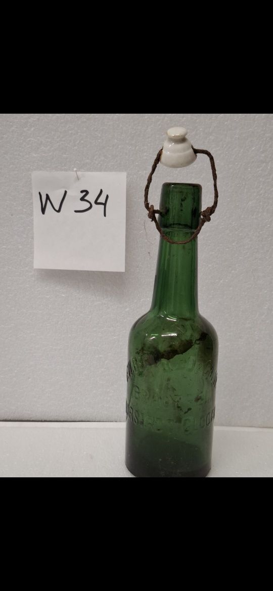 Glogau Głogów butelka z porcelanką llw.ś