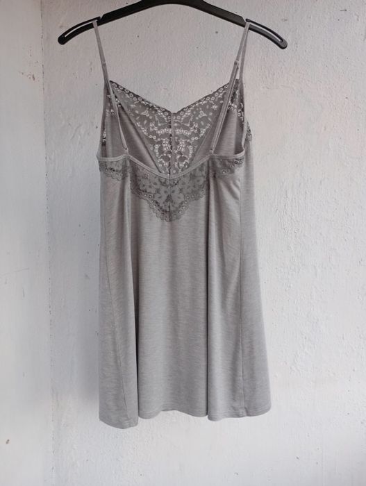 Victoria's Secret комбинация, ночная сорочка трикотажная с кружевом