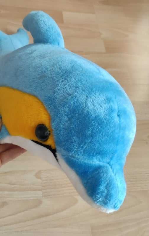Duży 63 cm pluszak delfin - zabawka przytulanka