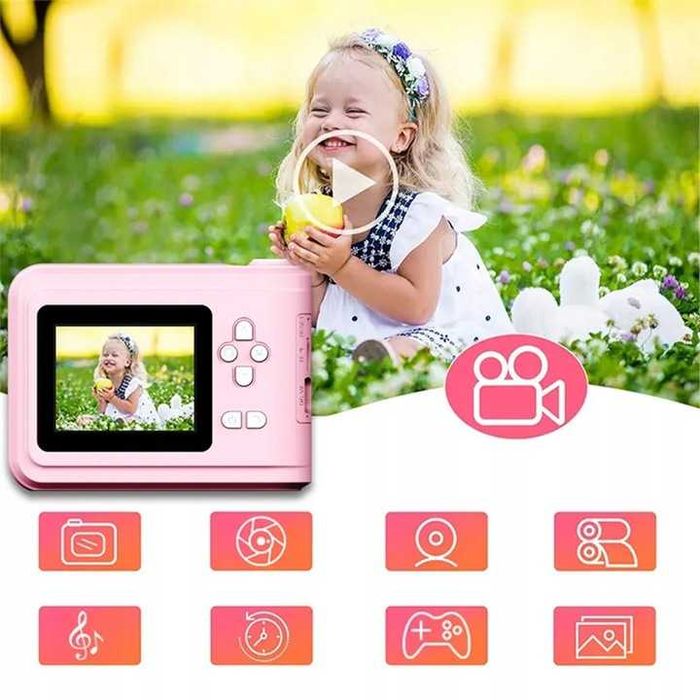 Aparat fotograficzny natychmiastowy z funkcją drukowania dla dzieci
