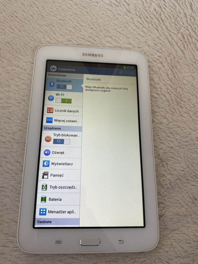 Tablet Samsung galaxy tab 3 lite