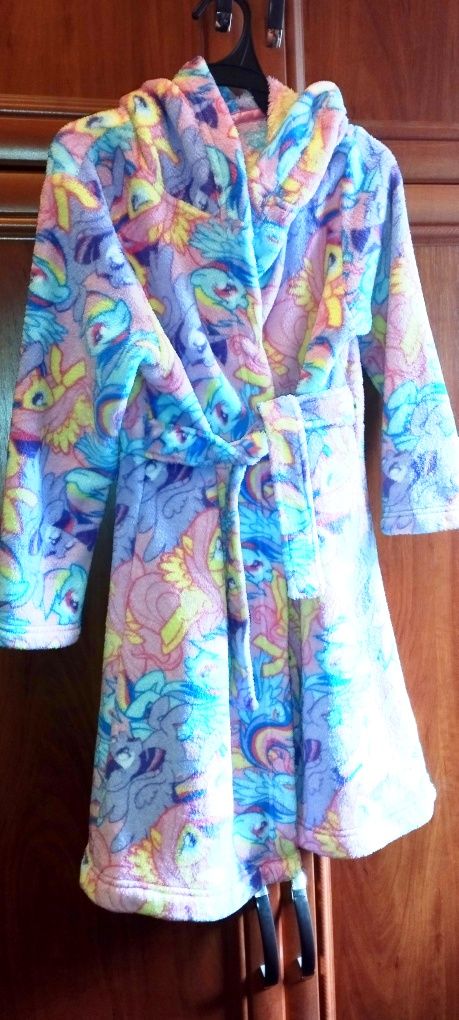 Махровый халат My little pony, Литтл пони, 8-9л