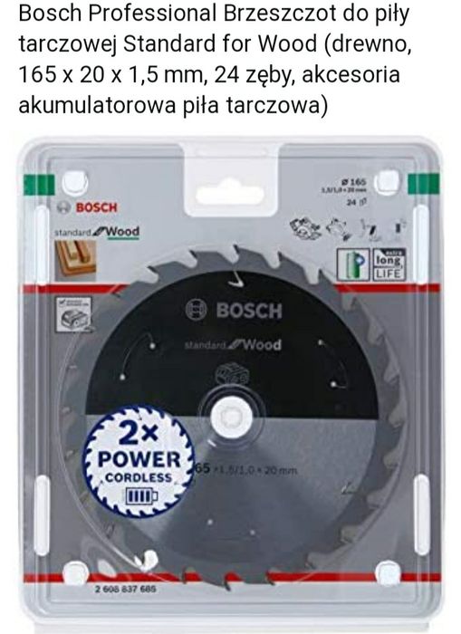 Tarcze do drewna bosch i makita nowe