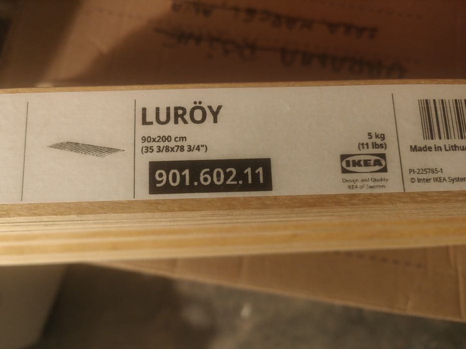 Luröy dno łóżka stelaż 90x200 ikea