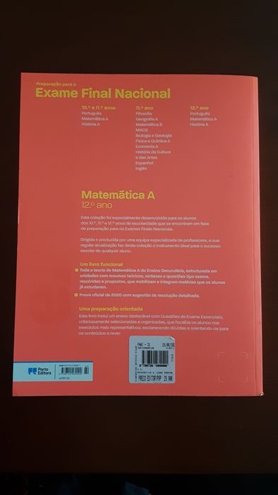 Exame matemática A 12 ano 2021