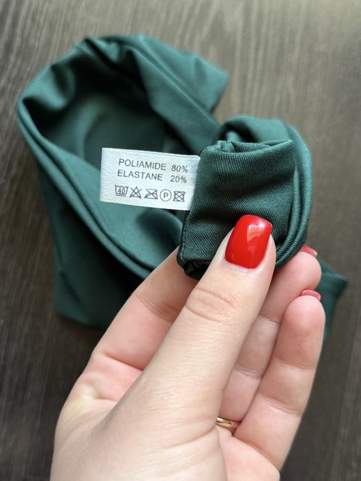 Темно-зелені труси для купальника XS