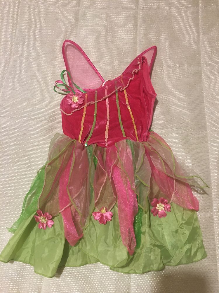 Vestido Carnaval Fada Menina 3-4 Anos
