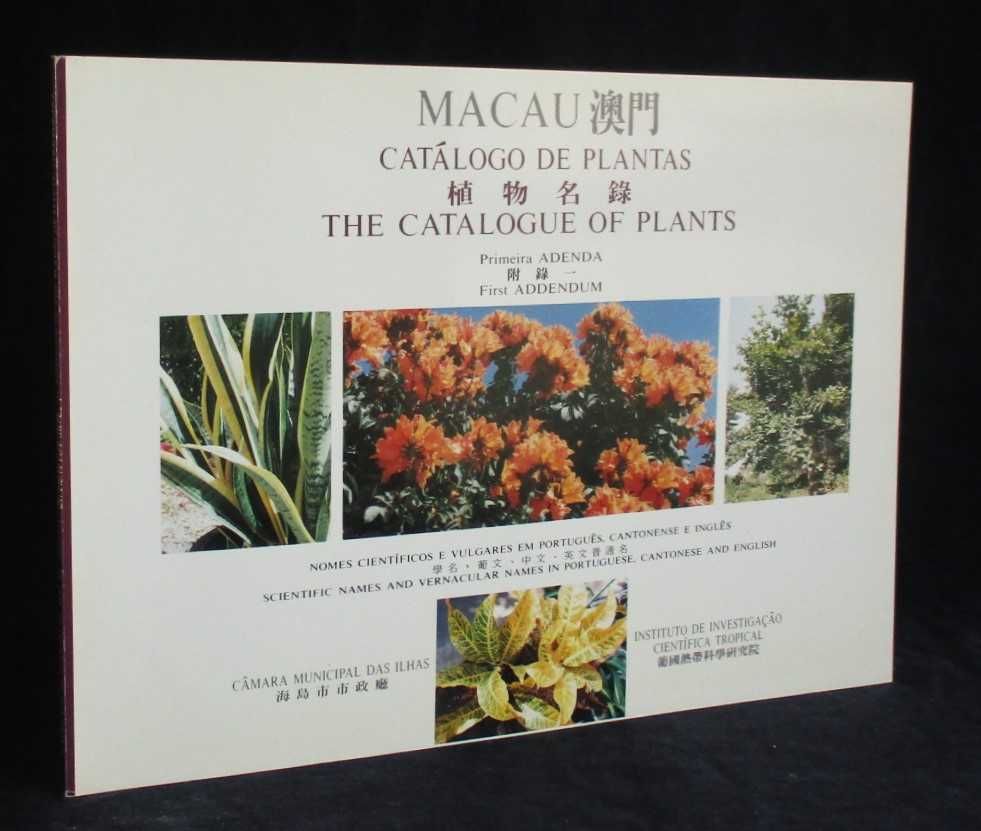 Livros Catálogo de Plantas de Macau Nomes Científicos