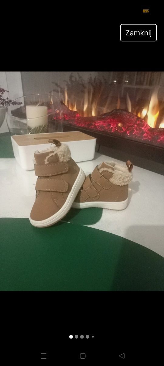 Buty dziecięce zimowe H&M rozmiar 18/19