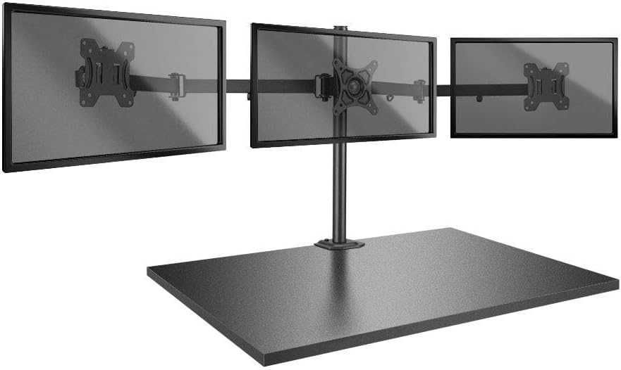 Uchwyt stołowy na trzy monitory