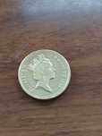 Moeda de one pound de Elisabett II da Inglaterra