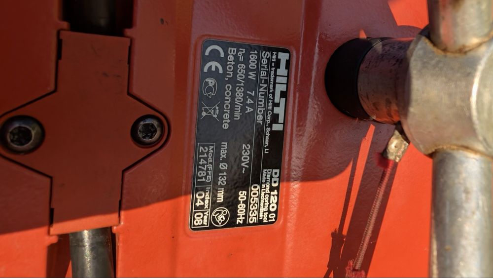 Алмазна установка hilti dd120 .алмазная дрель