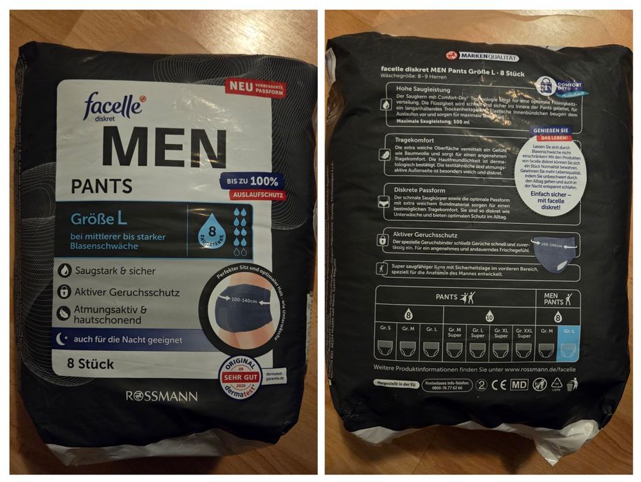 Pieluchomajtki męskie L