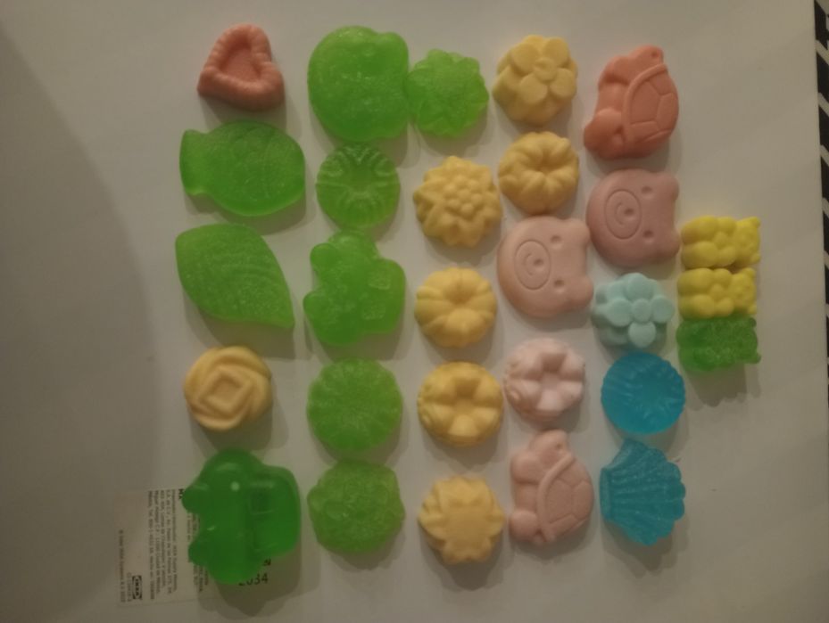 25szt. Mydełko dekoracyjne mix kolorów i wzorów  + 3 gratis