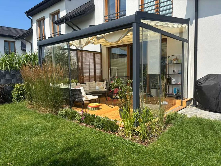 Ekskluzywna Pergola – Zadaszenie Tarasu – Szkło i Aluminium – Montaż
