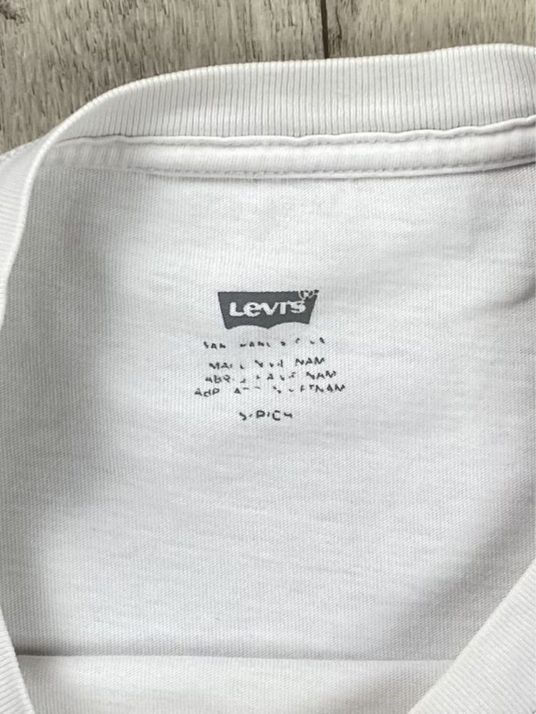 Levi’s los angeles футболка l размер женская короткая с лого оригинал