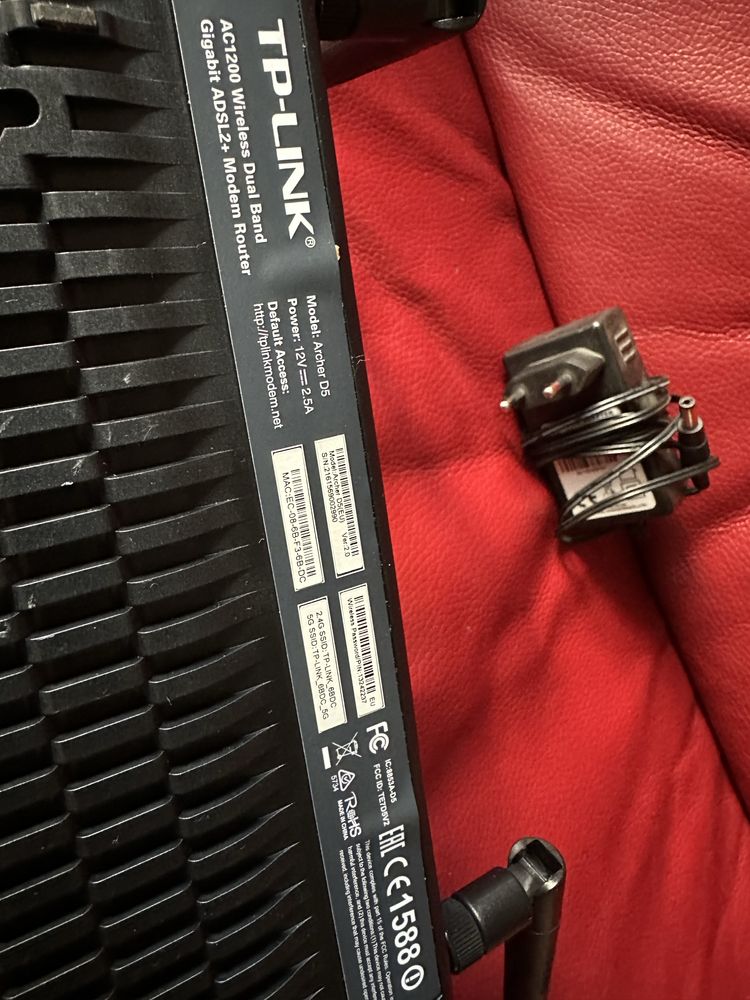Router TP-Link Zasilacz Kabel sieciowy