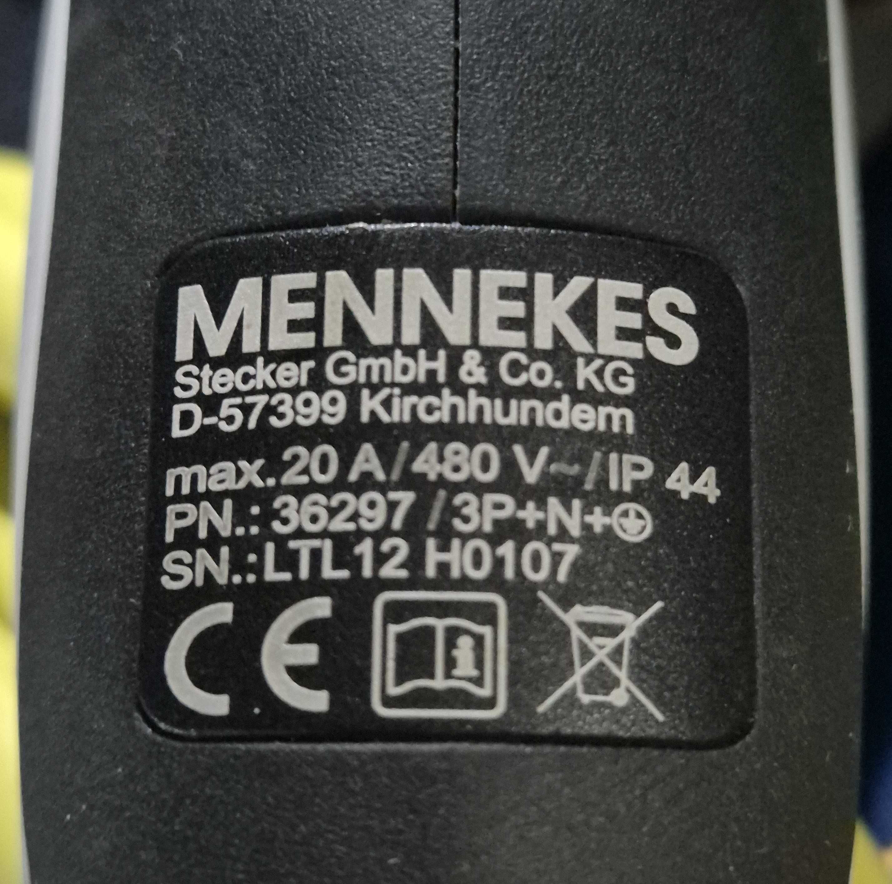 Cabo de carregamento veículos eléctricos tipo 2 Mennekes 36297