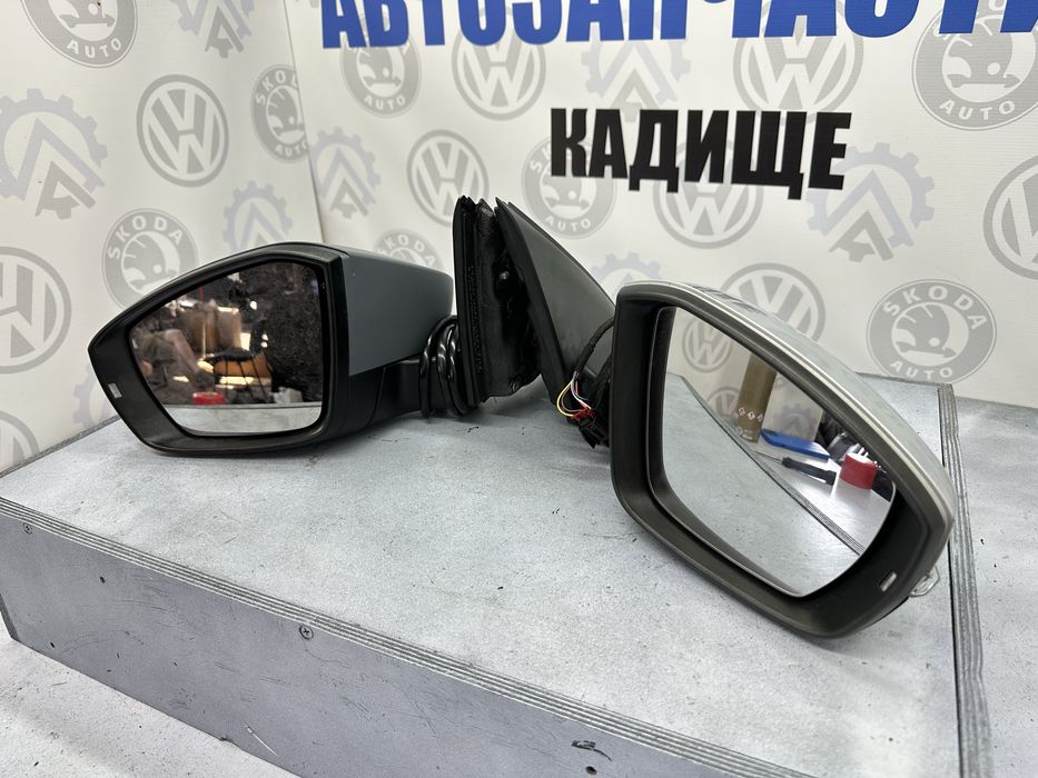 Дзеркало бічне праве ліве Шкода Октавія А7 зеркало Octavia A7 сіре