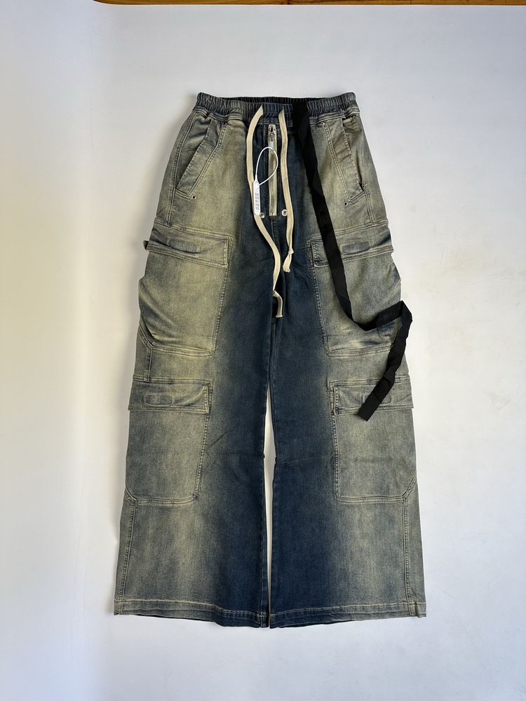 Rick Owens cargo jeans baggy faded archive opium джинси широкие карго