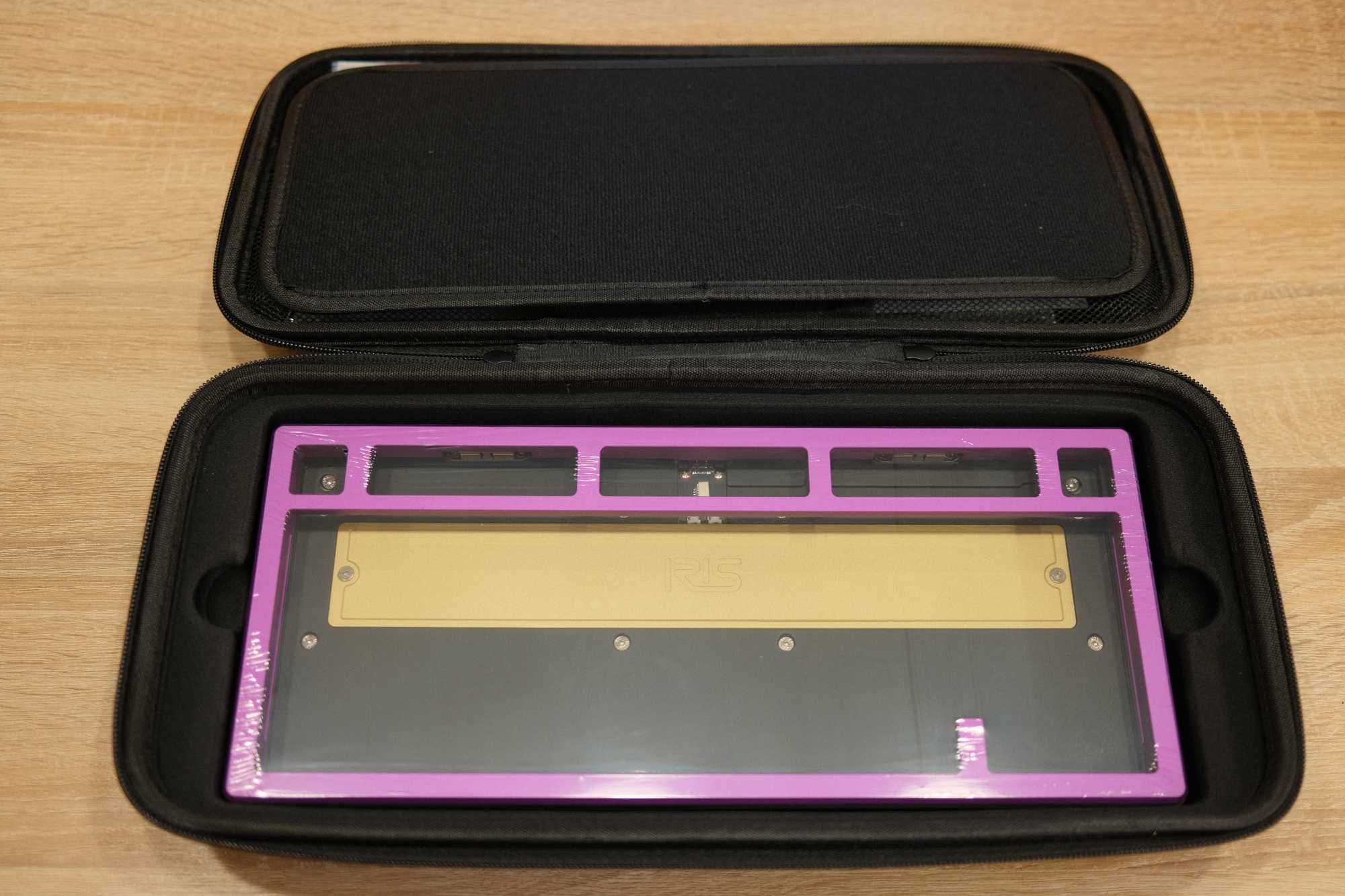 Кастомна безпровідна механічна клавіатура Jris75 Purple & Black kit