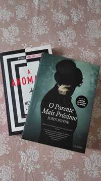 A anomalia, de Hervé Le Tellier e O parente mais próximo de John Boyne