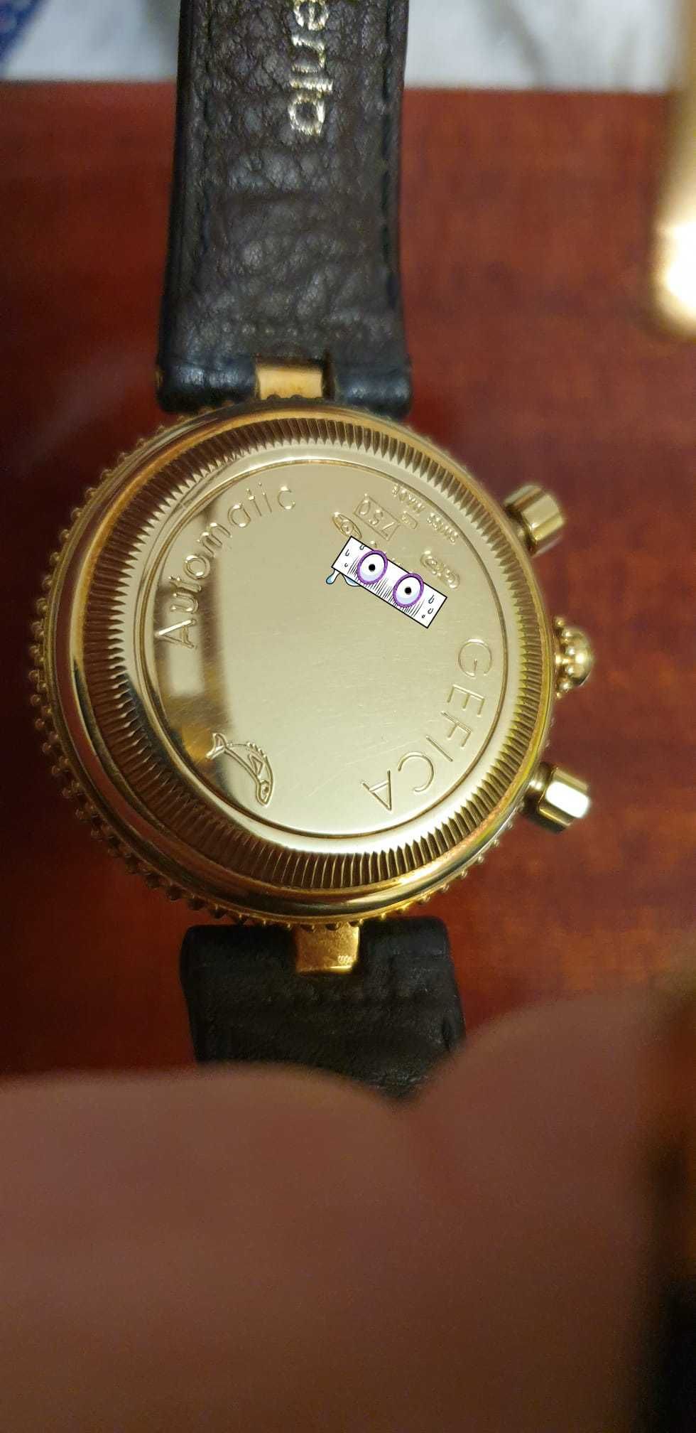 Zegarek zloty 18k złoto Gerald Genta automatic