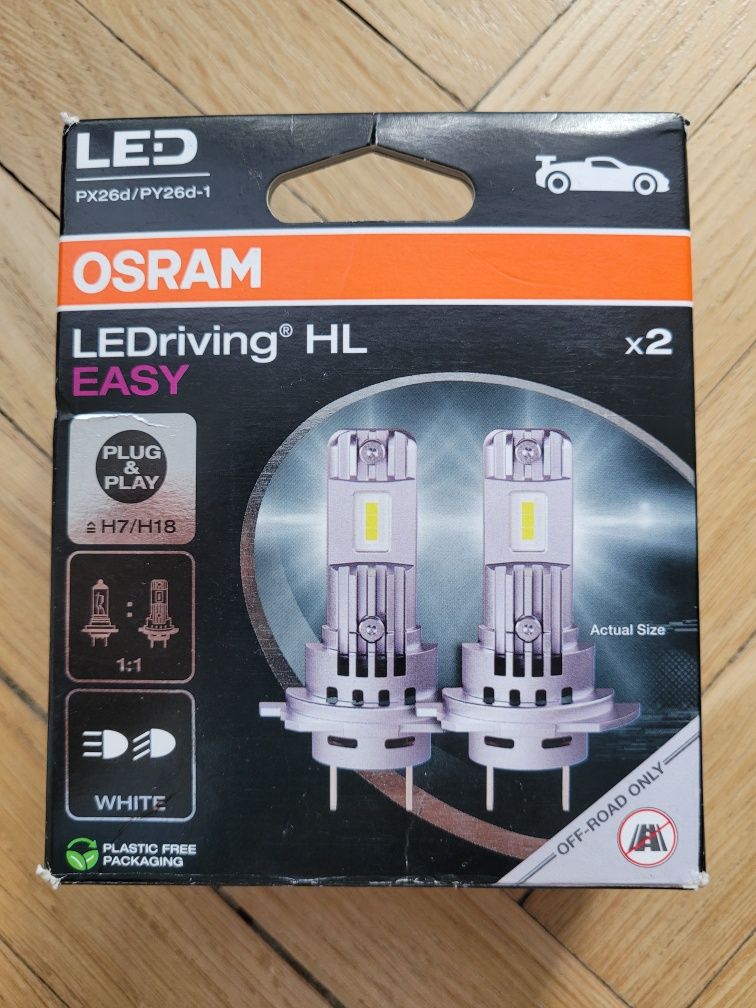 Żarowki LED H7 OSRAM LEDriving HL Easy H7/H18