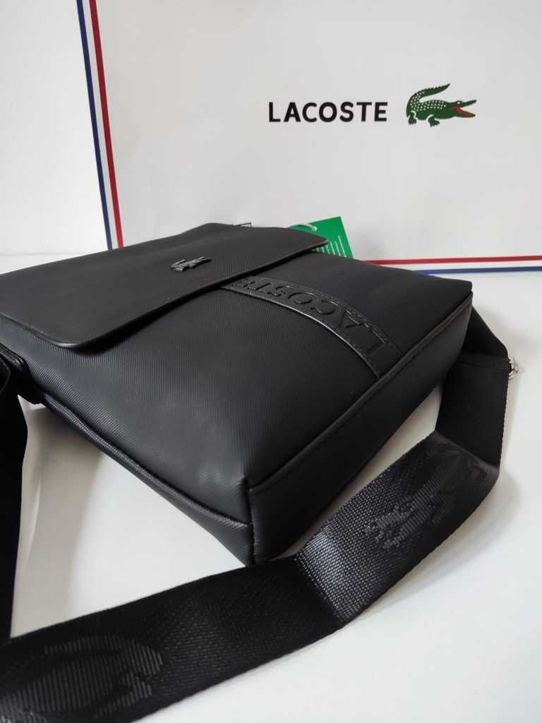 Lacoste męska torebka Listonoszka, skóra, Francja 44-52